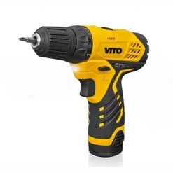 VITO PRO-POWER Perceuse Visseuse Sans Fil 12V VITO 2 Batteries Lithium 2.0 Ah Couple 23.8 Nm LED + 6 Embouts Inclus Mallette -Perceuse Soldes 2022 40439514 3