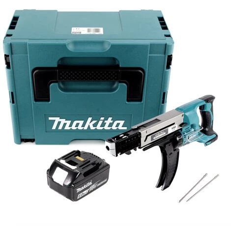 Makita DFR 750 G1J Visseuse-dévisseuse Automatique à Magasin Sans Fil 18V 45-75mm + 1x Batterie 6,0Ah + Coffret Makpac - Sans Chargeur 4 Makita DFR 750 G1J Visseuse-dévisseuse Automatique à Magasin Sans Fil 18V 45-75mm + 1x Batterie 6,0Ah + Coffret Makpac - Sans Chargeur – Image 2