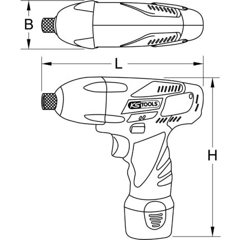 KSTOOLS® KS TOOLS 1/4'' Clé à Chocs Sur Batterie, 117Nm, 1.870 Tr/min, Avec 2 Batteries Et Chargeur 4 KSTOOLS® KS TOOLS 1/4'' Clé à Chocs Sur Batterie, 117Nm, 1.870 Tr/min, Avec 2 Batteries Et Chargeur – Image 2