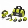 RYOBI One+ Duo Perceuse A Percussion + Scie Sauteuse Sans Fil 18V - RCK182B-225SA6 - 2 Batteries 2,5 Ah - 6 Lames - Sac De Ra… -Perceuse Soldes 2022 42086490 1