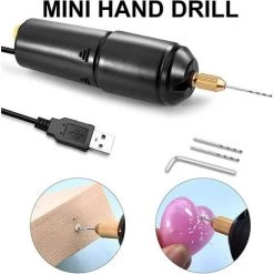LANGRAY Mini Petites Perceuses électriques Portables Micro USB Outils De Bijoux De Forage Pour Résine époxy Bricolage Faisant Ensemble D'outils Rotatifs Pour Artisanat En Bois -Perceuse Soldes 2022 42192446 3