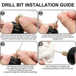 LANGRAY Mini Petites Perceuses électriques Portables Micro USB Outils De Bijoux De Forage Pour Résine époxy Bricolage Faisant Ensemble D'outils Rotatifs Pour Artisanat En Bois -Perceuse Soldes 2022 42192446 4