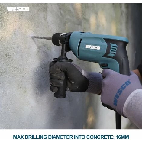 WESCOTOOLS WESCO 750W Perceuse à Percussion, Vitesse De 3000 Tr/min WS3174.4 4 WESCOTOOLS WESCO 750W Perceuse à Percussion, Vitesse De 3000 Tr/min WS3174.4 – Image 2