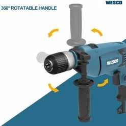 WESCOTOOLS WESCO 750W Perceuse à Percussion, Vitesse De 3000 Tr/min WS3174.4 11 WESCOTOOLS WESCO 750W Perceuse à Percussion, Vitesse De 3000 Tr/min WS3174.4 -Perceuse Soldes 2022 42249435 5