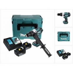 Makita DDF 458 RGJ Perceuse Visseuse Sans Fil 18 V 91 Nm + 2x Batteries 6 Ah + Chargeur + Makpac -Perceuse Soldes 2022 42534162 5
