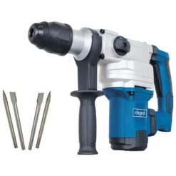 Pack SCHEPPACH Marteau Perforateur - 1050W - DH1200MAX - Set De 2 Burins SDS-Max - Bleu
