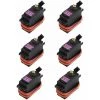 HIASDFLS Pour Une Perceuselot De 6 Servomoteurs Mg996R En Métal À Engrenage Numérique Servomoteur Avec Bras Klaxon Compatible Avec Ardu Ino Smart Voiture, Robot Bateau Rc Avion Modèle Hélicoptère Avr Jouets Drone