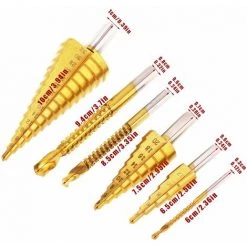 HIASDFLS Pour Une Perceuseforet Étagé 6 Pièces, Foret Étagé Hss Professionnel Revêtu De Titane Et Forets De Scie Pour Métal Et Bois -Perceuse Soldes 2022 42661068 2