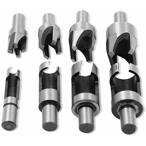 HIASDFLS Pour Une Perceuselot De 8 Fraises À Bois En Bois Rond - Tailles Assorties : 6 Mm/10 Mm/13 Mm/16 Mm 4 HIASDFLS Pour Une Perceuselot De 8 Fraises À Bois En Bois Rond - Tailles Assorties : 6 Mm/10 Mm/13 Mm/16 Mm – Image 2