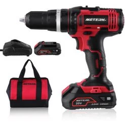 Ensemble De Perceuses A Percussion A Double Vitesse METERK LCD777-1SC -Perceuse Soldes 2022 42731017 4