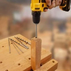 HIASDFLS Set De Foret Extra Long 200Mm 8Pcs, Foret En Acier À Grande Vitesse, Tige Droite Avec Diamètre De 4Mm, 4.2Mm, 4.5Mm, 5Mm, 5.2Mm, 6Mm, 8Mm, 10Mm, Outil De Perçage Pour Le Bois -Perceuse Soldes 2022 42839680 5