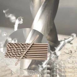 HIASDFLS Akozon 10Pcs Jeu De Forets Hss Acier À Haute Vitesse Drill Forets Bits Co/M35 Forets Hélicoïdales(2.5Mm) -Perceuse Soldes 2022 42840087 4