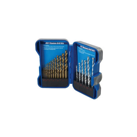 Silverline Perçeuse à Percussion Avec 19 Forets 4 Silverline Perçeuse à Percussion Avec 19 Forets – Image 2