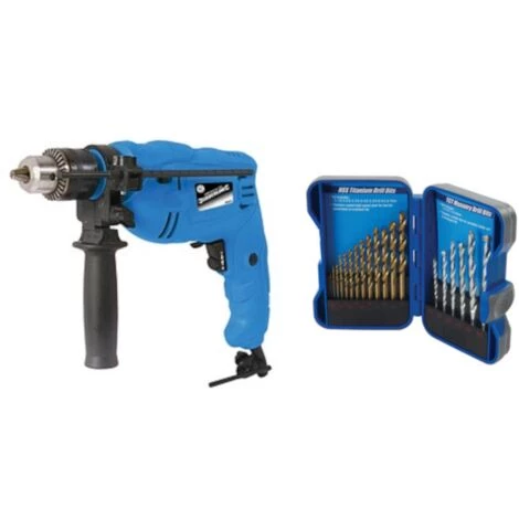 Silverline Perçeuse à Percussion Avec 19 Forets 7 Silverline Perçeuse à Percussion Avec 19 Forets – Image 5