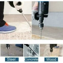 DAY PLUS Perforateur, DAYPLUS 1500W Marteau Perforateur, Mandrin SDS Plus 4 Modes Perforateur Burineur, Utilisé Pour Le Béton, Le Métal Et La Pierreà -Perceuse Soldes 2022 43458806 4
