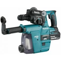 Makita 18V Sans Fil Marteau SDS-Plus DHR243RTJW / 2x Batterie 5,0 Ah Avec Extraction De Poussière