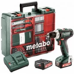 METABO® Metabo Perceuse Batterie 12V PowerMaxx BS 12 Set / 2x Batterie 2.0 Ah Atelier Mobile