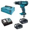 MAKITA Perceuse Visseuse A Percussion DHP482RTJ - 2 Batteries 18 V 5 Ah Li-ion - Coffret Makpac -Perceuse Soldes 2022 44412744 1