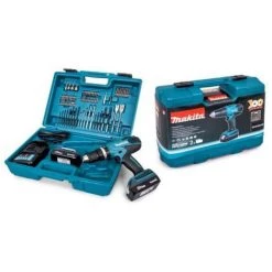 MAKITA Perceuse Visseuse A Percussion - 2x18V - 1,5Ah - 74 Accessoires -Perceuse Soldes 2022 44413392 3