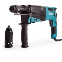 MAKITA Perfo-burineur SDS-Plus HR2630TX4 (Coffret Alu + Kit D'accessoires) - 800 W - 26 Mm -Perceuse Soldes 2022 44414300 2