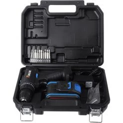 Perceuse Visseuse Electrique Sans Fil 24V 15NM 2 Vitesses Avec Batteries + Accessoire Jmax -Perceuse Soldes 2022 44650727 3