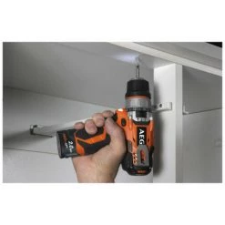 Perceuse-visseuse AEG 12V Prolithium-ion - 2 Batteries 2.0Ah - 1 Chargeur 40mins - BBS 12C2 LI-202B -Perceuse Soldes 2022 4502785 3