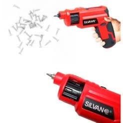 SILVANO Visseuse Sans-fil Lithium-Ion Batterie Supplémentaire Charge Rapide -Perceuse Soldes 2022 45322231 3