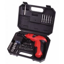 SILVANO Visseuse Sans-fil électrique Avec 44 Embouts Dans Un étui - 4.8V -Perceuse Soldes 2022 45322366 2