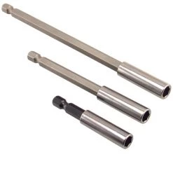 Perceuse Électrique Tournevis Embout Hexagonal Titulaire De Bits Extension Bar Porte-Bit Foret Magnétique Outil De La Tige 60/100/150mm，Irisfr（3pcs）