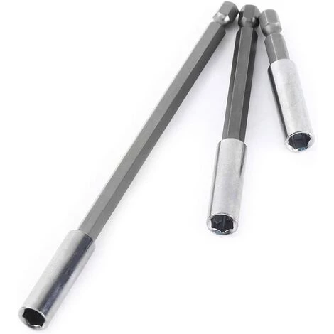 Perceuse Électrique Tournevis Embout Hexagonal Titulaire De Bits Extension Bar Porte-Bit Foret Magnétique Outil De La Tige 60/100/150mm,Irisfr(3pcs) 7 Perceuse Électrique Tournevis Embout Hexagonal Titulaire De Bits Extension Bar Porte-Bit Foret Magnétique Outil De La Tige 60/100/150mm,Irisfr(3pcs) – Image 5