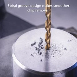 HAPPYSHOPPING Jeu De Forets En Acier A Grande Vitesse Revetus De Titane De 1,5 Mm A 10 Mm Pour Bois/plastique/cuivre/alliage D'aluminium/acier Inoxydable, 99 Pieces/jeu, Modele : Revetu De Titane -Perceuse Soldes 2022 45565581 4