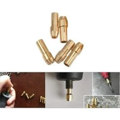 Laiton Perceuse Mandrin Précision 0.5-3.2mm En Laiton Pince De Serrage Mandrin Convient Outils Rotatifs Recueillir Mandrin Titulaire Électrique Meulage Perceuse,Irisfr(10pcs) -Perceuse Soldes 2022 45864374 4