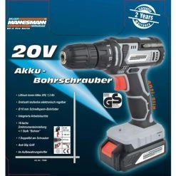 BR??DER MANNESMANN Brüder Mannesmann Perceuse Sans Fil 20 V 1,3 Ah 5 BR??DER MANNESMANN Brüder Mannesmann Perceuse Sans Fil 20 V 1,3 Ah -Perceuse Soldes 2022 45871724 2