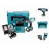 Makita DHP 453 RFJ Perceuse Visseuse à Percussion Sans Fil 18V 42Nm + 2x Batteries 3 Ah + Chargeur + Coffret MAKPAC + Meches Et Forets, 60 Pcs. -Perceuse Soldes 2022 46151589 1