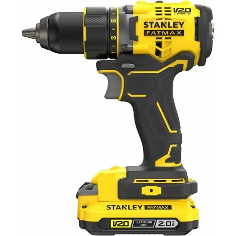 Perceuse Visseuse Brushless 18V 80Nm Gamme V20 STANLEY Fatmax SFMCD720D2K-QW - Livré Avec 2 Batteries 2Ah, 1 Mallette, 1 Chargeur 2Ah 4 Perceuse Visseuse Brushless 18V 80Nm Gamme V20 STANLEY Fatmax SFMCD720D2K-QW - Livré Avec 2 Batteries 2Ah, 1 Mallette, 1 Chargeur 2Ah – Image 2