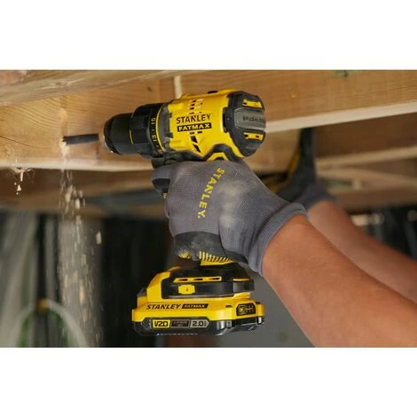 Perceuse Visseuse Brushless 18V 80Nm Gamme V20 STANLEY Fatmax SFMCD720D2K-QW - Livré Avec 2 Batteries 2Ah, 1 Mallette, 1 Chargeur 2Ah 6 Perceuse Visseuse Brushless 18V 80Nm Gamme V20 STANLEY Fatmax SFMCD720D2K-QW - Livré Avec 2 Batteries 2Ah, 1 Mallette, 1 Chargeur 2Ah – Image 4
