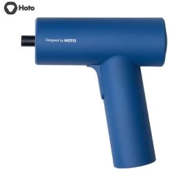 Tournevis Electrique Hoto Set W / 10Pcs S2 Bit / Led Kit De Tournevis Electrique Sans Fil Pour Le Travail De Bois Bricolage, Bleu -Perceuse Soldes 2022 46313431 2