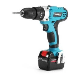 DMTOOL 21V 1500mAh Multifonction Perceuse Visseuse Sans Fil Avec 2 Batteries 1 Chargeur