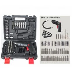 SUPERSELLER Visseuse Et Tournevis électrique Kit De Tournevis électrique 3,6v Kit De Tournevis De Forage électrique Sans Fil Outil De Service Portatif - 47 PCS / Set -Perceuse Soldes 2022 46772580 2