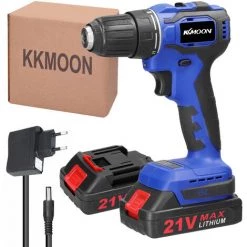 SUPERSELLER Visseuse Et Tournevis électrique 21v Multi - Fonction Perceuse électrique Outil à Vis électrique 21ème Engrenage Couple Réglable 2ème Vitesse Réglage De La Vitesse + Variable En Continu Home Hardware Tool Moteur Sans Balais - EU Plug Two Batteries -Perceuse Soldes 2022 46773167 2