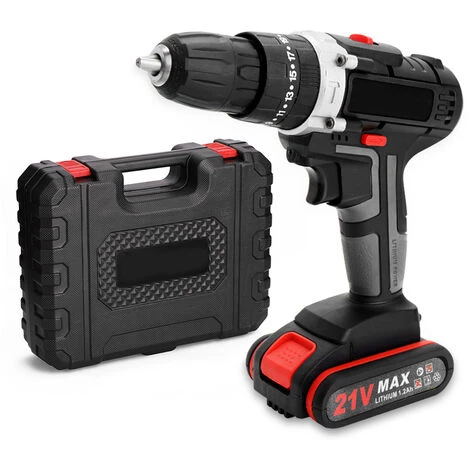 KKMOON Perceuse 36V Machine à Brosse Perceuse électrique Au Lithium Perceuse électrique Manuelle à Haute Puissance Perceuse électrique Multifonctionnelle Tournevis électrique Boîte En Plastique Trois En Un (vis à Vis + Perforation + Impact) Une Charge électrique 3 KKMOON Perceuse 36V Machine à Brosse Perceuse électrique Au Lithium Perceuse électrique Manuelle à Haute Puissance Perceuse électrique Multifonctionnelle Tournevis électrique Boîte En Plastique Trois En Un (vis à Vis + Perforation + Impact) Une Charge électrique