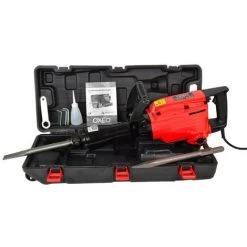 OXEO Marteau Piqueur 1700w - 60 Joules - 1900 Coups/min - Marteau De Démolition Inclus 2 Burins : Plat - à Pointe - Malette -Perceuse Soldes 2022 47303770 5