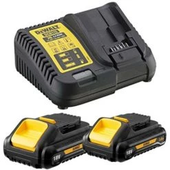 Kit Dewalt Perceuse-visseuse + Perceuse De Percussion Avec 2 Batteries 3AH -Perceuse Soldes 2022 47779051 4