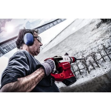 Einhell Marteau Perforateur TE-RH 38 E (1050 W, Mandrin SDS-MAX, Livré En Coffret Avec Une Butée De Profondeur En Métal Et Une Poignée Supplémentaire Avec Rainurage Antidérapant) 4 Einhell Marteau Perforateur TE-RH 38 E (1050 W, Mandrin SDS-MAX, Livré En Coffret Avec Une Butée De Profondeur En Métal Et Une Poignée Supplémentaire Avec Rainurage Antidérapant) – Image 2