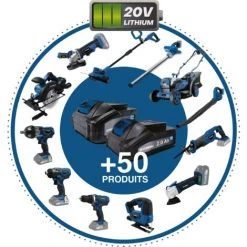 HYUNDAI Perceuse Percussion Sans Fil 20 V 40 Nm HPP20V -Perceuse Soldes 2022 4851775 3