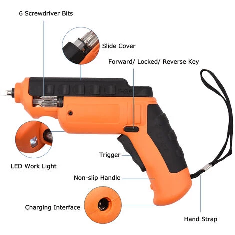 ASUPERMALL 47 Pcs 6 N.M Tournevis électriques Sans Fil Avec T ête Rotative Et étui 4 ASUPERMALL 47 Pcs 6 N.M Tournevis électriques Sans Fil Avec T ête Rotative Et étui – Image 2