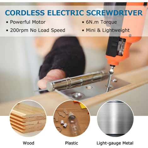 ASUPERMALL 47 Pcs 6 N.M Tournevis électriques Sans Fil Avec T ête Rotative Et étui 6 ASUPERMALL 47 Pcs 6 N.M Tournevis électriques Sans Fil Avec T ête Rotative Et étui – Image 4