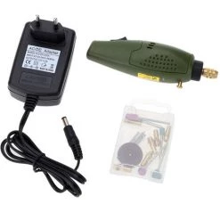 SUPERSELLER Perceuse Meterk Professional Super Mini Kit De Meulage électrique 12V DC Drill Grinder Tool Pour Le Fraisage, Le Polissage, Le Perçage, La Coupe, Le Kit De Gravure AC100-240V, 0 -Perceuse Soldes 2022 48888847 5