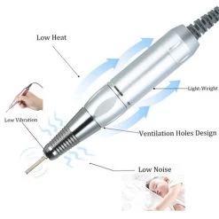 SUPERSELLER Abrasif D'outil Multifonction Perceuse à Ongles électrique Professionnelle 30000 Tr/min E-file Lime à Ongles électrique Broyeur Polisseuse Kit Manucure Pédicure Perceuse Pour Ongles En Gel Acrylique, Blanc -Perceuse Soldes 2022 48888877 5