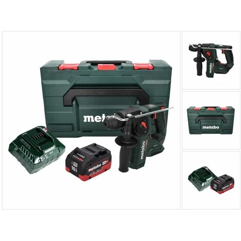 METABO® Metabo BH 18 LTX BL 16 Perceuse à Percussion Sans Fil 18 V 1,3 J SDS-plus Brushless + 1x Batterie 10,0 Ah + Chargeur + Coffret MetaBOX 3 METABO® Metabo BH 18 LTX BL 16 Perceuse à Percussion Sans Fil 18 V 1,3 J SDS-plus Brushless + 1x Batterie 10,0 Ah + Chargeur + Coffret MetaBOX